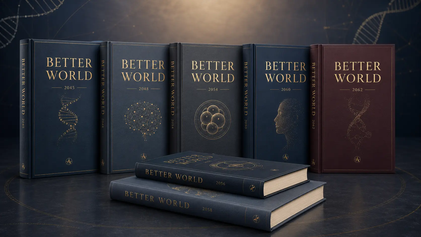 סדרת ספרי Better World בכריכות יוקרתיות כחולות וזהובות